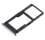 Replacement Dual Sim Card Tray Compatible with TCL 10L (T770H / T770B) (Arctic White)