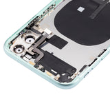 Replacement Back Housing W/ Small Components Pre-Installed Compatible with Apple iPhone 11 (No Logo) (Aftermarket Plus) (Green)