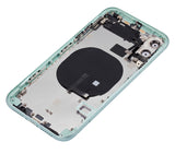Replacement Back Housing W/ Small Components Pre-Installed Compatible with Apple iPhone 11 (No Logo) (Aftermarket Plus) (Green)
