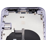 Replacement Back Housing W/ Small Components Pre-Installed Compatible with Apple iPhone 11 (No Logo) (Aftermarket Plus) (Purple)