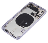 Replacement Back Housing W/ Small Components Pre-Installed Compatible with Apple iPhone 11 (No Logo) (Aftermarket Plus) (Purple)