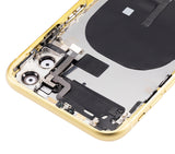 Replacement Back Housing W/ Small Components Pre-Installed Compatible with Apple iPhone 11 (No Logo) (Aftermarket Plus) (Yellow)