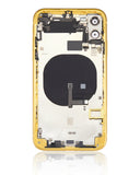 Replacement Back Housing W/ Small Components Pre-Installed Compatible with Apple iPhone 11 (No Logo) (Aftermarket Plus) (Yellow)