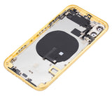 Replacement Back Housing W/ Small Components Pre-Installed Compatible with Apple iPhone 11 (No Logo) (Aftermarket Plus) (Yellow)