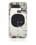 Replacement Back Housing W/ Small Components Pre-Installed Compatible with Apple iPhone 11 (No Logo) (Aftermarket Plus) (White)