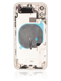 Replacement Back Housing W/ Small Components Pre-Installed Compatible with Apple iPhone 11 Pro Max (Used OEM Pull: Grade C) (Silver)