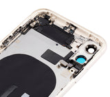 Replacement Back Housing W/ Small Components Pre-Installed Compatible with Apple iPhone 11 (No Logo) (Aftermarket Plus) (White)