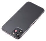 Replacement Back Housing W/ Small Components Pre-Installed Compatible with Apple iPhone 11 Pro (No Logo) (Aftermarket Plus) (Space Gray)