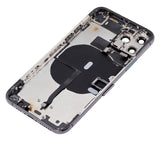 Replacement Back Housing W/ Small Components Pre-Installed Compatible with Apple iPhone 11 Pro (No Logo) (Aftermarket Plus) (Space Gray)