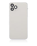 Replacement Back Housing W/ Small Components Pre-Installed Compatible with Apple iPhone 11 Pro (No Logo) (Aftermarket Plus) (Silver)