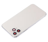 Replacement Back Housing W/ Small Components Pre-Installed Compatible with Apple iPhone 11 Pro (No Logo) (Aftermarket Plus) (Silver)