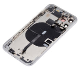 Replacement Back Housing W/ Small Components Pre-Installed Compatible with Apple iPhone 11 Pro (No Logo) (Aftermarket Plus) (Silver)