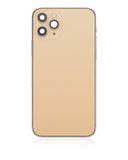 Replacement Back Housing W/ Small Components Pre-Installed Compatible with Apple iPhone 11 Pro (No Logo) (Aftermarket Plus) (Gold)