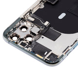 Replacement Back Housing W/ Small Components Pre-Installed Compatible with Apple iPhone 11 Pro (No Logo) (Aftermarket Plus) (Midnight Green)