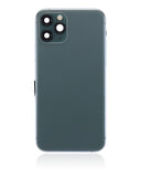 Replacement Back Housing W/ Small Components Pre-Installed Compatible with Apple iPhone 11 Pro (No Logo) (Aftermarket Plus) (Midnight Green)