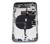 Replacement Back Housing W/ Small Components Pre-Installed Compatible with Apple iPhone 11 Pro (No Logo) (Aftermarket Plus) (Midnight Green)