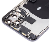 Replacement Back Housing W/ Small Components Pre-Installed Compatible with Apple iPhone 11 Pro Max (No Logo) (Aftermarket Plus) (Space Gray)