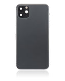 Replacement Back Housing W/ Small Components Pre-Installed Compatible with Apple iPhone 11 Pro Max (No Logo) (Aftermarket Plus) (Space Gray)