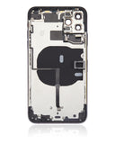 Replacement Back Housing W/ Small Components Pre-Installed Compatible with Apple iPhone 11 Pro Max (No Logo) (Aftermarket Plus) (Space Gray)