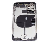 Replacement Back Housing W/ Small Components Pre-Installed Compatible with Apple iPhone 11 Pro Max (No Logo) (Aftermarket Plus) (Space Gray)