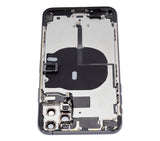Replacement Back Housing W/ Small Components Pre-Installed Compatible with Apple iPhone 11 Pro Max (No Logo) (Aftermarket Plus) (Space Gray)