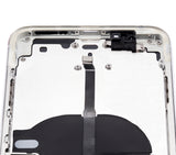 Replacement Back Housing W/ Small Components Pre-Installed Compatible with Apple iPhone 11 Pro Max (No Logo) (Aftermarket Plus) (Silver)