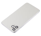 Replacement Back Housing W/ Small Components Pre-Installed Compatible with Apple iPhone 11 Pro Max (No Logo) (Aftermarket Plus) (Silver)