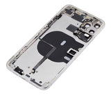Replacement Back Housing W/ Small Components Pre-Installed Compatible with Apple iPhone 11 Pro Max (No Logo) (Aftermarket Plus) (Silver)