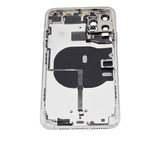 Replacement Back Housing W/ Small Components Pre-Installed Compatible with Apple iPhone 11 Pro Max (No Logo) (Aftermarket Plus) (Silver)