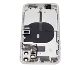 Replacement Back Housing W/ Small Components Pre-Installed Compatible with Apple iPhone 11 Pro Max (No Logo) (Aftermarket Plus) (Silver)