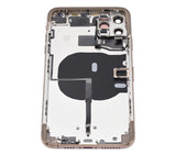 Replacement Back Housing W/ Small Components Pre-Installed Compatible with Apple iPhone 11 Pro Max (No Logo) (Aftermarket Plus) (Gold)