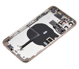 Replacement Back Housing W/ Small Components Pre-Installed Compatible with Apple iPhone 11 Pro Max (No Logo) (Aftermarket Plus) (Gold)
