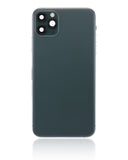 Replacement Back Housing W/ Small Components Pre-Installed Compatible with Apple iPhone 11 Pro Max (No Logo) (Aftermarket Plus) (Midnight Green)