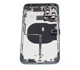 Replacement Back Housing W/ Small Components Pre-Installed Compatible with Apple iPhone 11 Pro Max (No Logo) (Aftermarket Plus) (Midnight Green)
