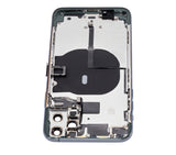 Replacement Back Housing W/ Small Components Pre-Installed Compatible with Apple iPhone 11 Pro Max (No Logo) (Aftermarket Plus) (Midnight Green)