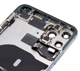 Replacement Back Housing W/ Small Components Pre-Installed Compatible with Apple iPhone 11 Pro Max (No Logo) (Aftermarket Plus) (Midnight Green)
