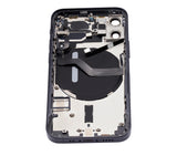 Replacement Back Housing W/ Small Parts Compatible with Apple iPhone 12 Mini (US Version) (Aftermarket Plus) (Black)