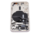Replacement Back Housing W/ Small Parts Compatible with Apple iPhone 12 Mini (US Version) (Aftermarket Plus) (White)