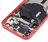 Replacement Back Housing W/ Small Parts Compatible with Apple iPhone 12 Mini (US Version) (Aftermarket Plus) (Red)