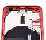 Replacement Back Housing W/ Small Parts Compatible with Apple iPhone 12 Mini (US Version) (Aftermarket Plus) (Red)