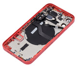 Replacement Back Housing W/ Small Parts Compatible with Apple iPhone 12 Mini (US Version) (Aftermarket Plus) (Red)