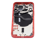 Replacement Back Housing W/ Small Parts Compatible with Apple iPhone 12 Mini (US Version) (Aftermarket Plus) (Red)