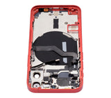 Replacement Back Housing W/ Small Parts Compatible with Apple iPhone 12 Mini (US Version) (Aftermarket Plus) (Red)