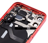 Replacement Back Housing W/ Small Parts Compatible with Apple iPhone 12 Mini (US Version) (Aftermarket Plus) (Red)