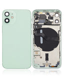 Replacement Back Housing W/ Small Parts Compatible with Apple iPhone 12 Mini (US Version) (Aftermarket Plus) (Green)