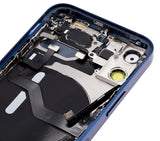 Replacement Back Housing W/ Small Parts Compatible with Apple iPhone 12 Mini (US Version) (Aftermarket Plus) (Blue)