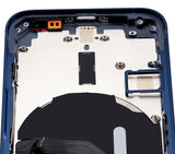 Replacement Back Housing W/ Small Parts Compatible with Apple iPhone 12 Mini (US Version) (Aftermarket Plus) (Blue)