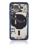 Replacement Back Housing W/ Small Parts Compatible with Apple iPhone 12 Mini (US Version) (Aftermarket Plus) (Blue)