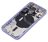 Replacement Back Housing W/ Small Parts Compatible with Apple iPhone 12 Mini (US Version) (Aftermarket Plus) (Purple)