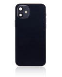 Replacement Back Housing W/ Small Parts Compatible with Apple iPhone 12 (US Version) (Aftermarket Plus) (Black)